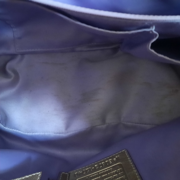 COACH PATCHWORK SIGNATURE MOSAIC GOLD PURSE - Picture 5 of 10